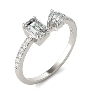 Open Toi Et Moi Accented Ring image, 