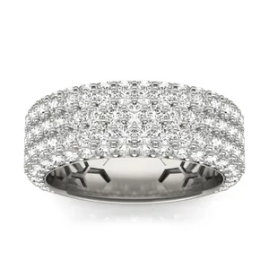 Five-Row Pavé Statement Ring image, 