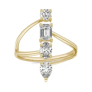 Four-Stone Stacked Statement Ring image, 