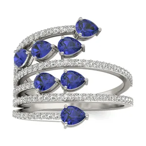 Sapphire Athena Statement Ring image, 