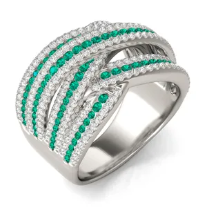 Emerald Cordelia Statement Ring image, 