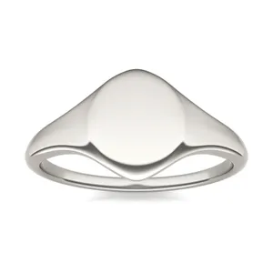 Signature Oval Initial Signet Ring image, 