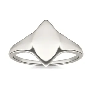 Signature Marquise Initial Signet Ring image, 