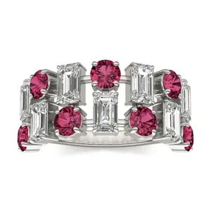 Dyad Alternating Ruby Ring image, 