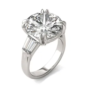 Round Hearts & Arrows Bold Isolde Exotic Engagement Ring image, 
