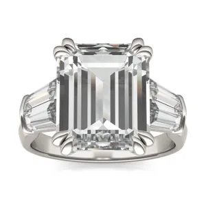 Emerald Bold Isolde Exotic Engagement Ring image, 