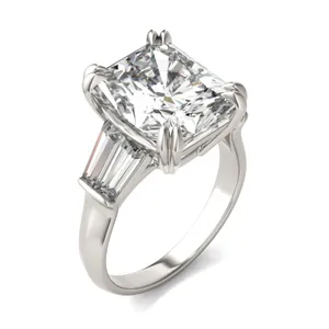 Radiant Bold Isolde Exotic Engagement Ring image, 