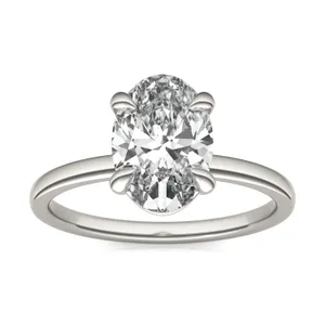 Oval Custom Martini Classic Engagement Ring Setting image, 