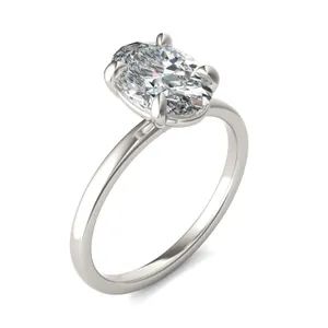 Oval Custom Martini Classic Engagement Ring Setting image, 