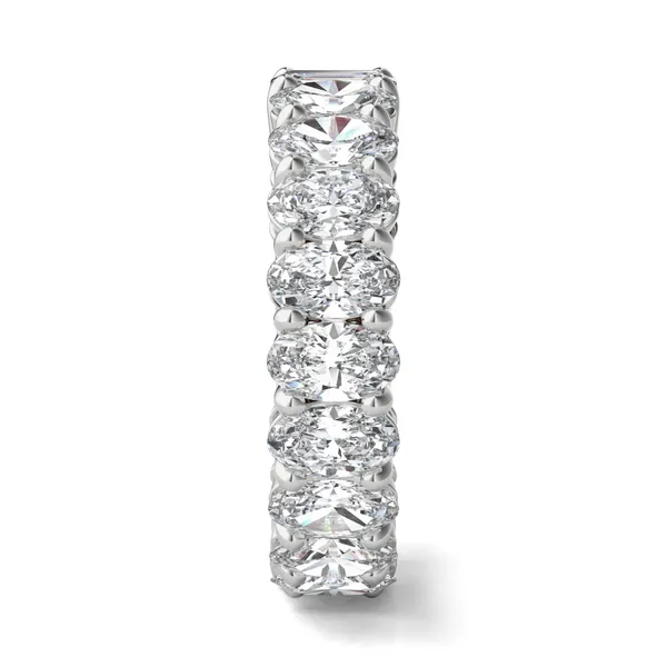 Oval And Emerald Paradox Eternity Band