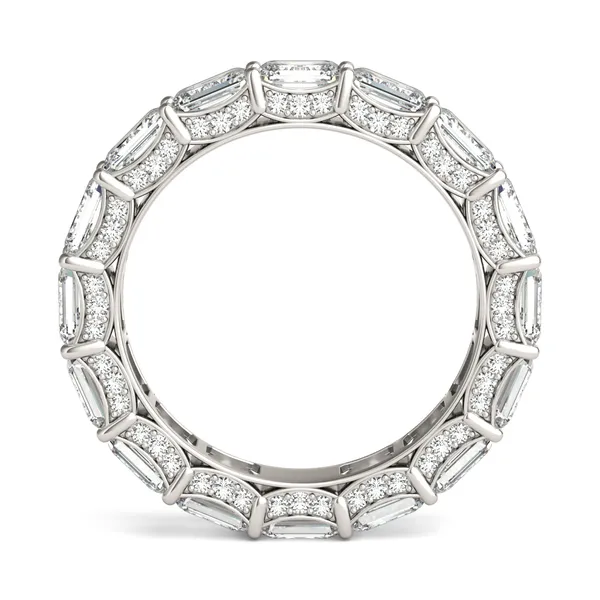 East-West Pavé Basket Eternity Band