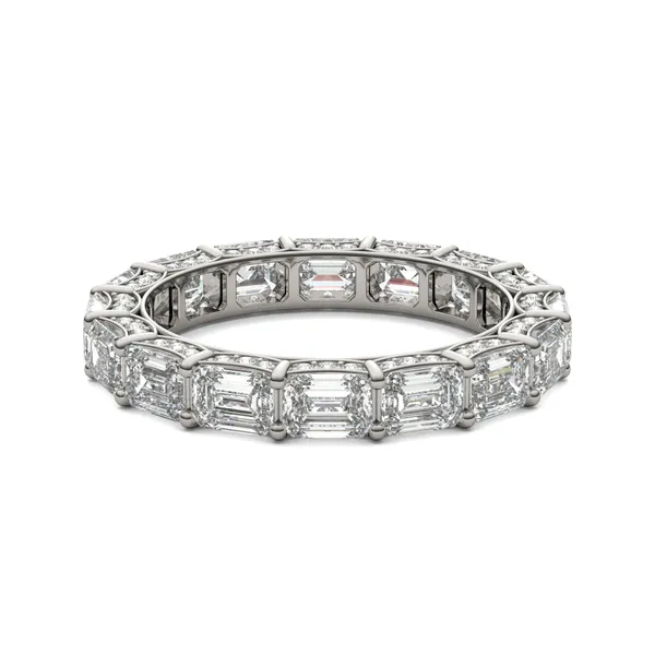 East-West Pavé Basket Eternity Band