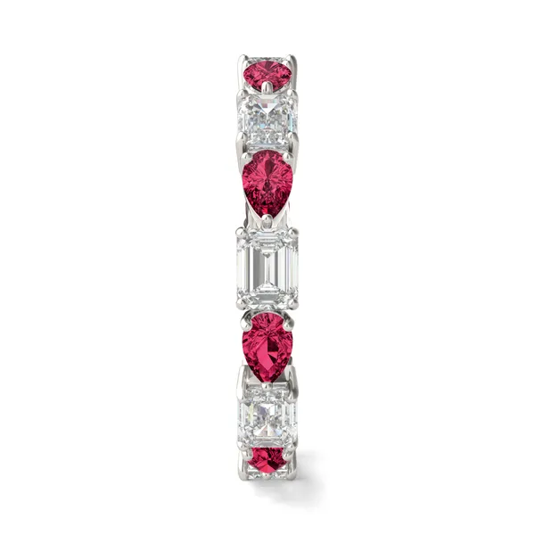 Piper Alternating Ruby Eternity Band