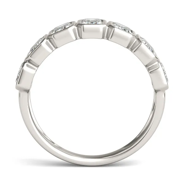 Emerald Bezel Anniversary Band