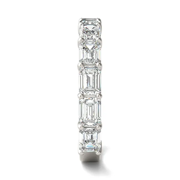 East-West Pavé Basket Anniversary Band