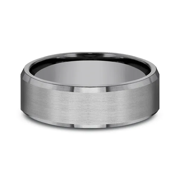 Tapered Edge Flat Polish Wedding Ring 7mm
