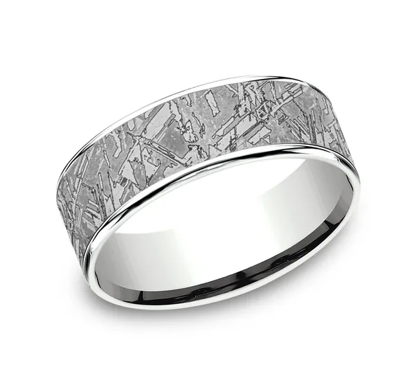 Interstellar Edge Wedding Ring 6.5mm