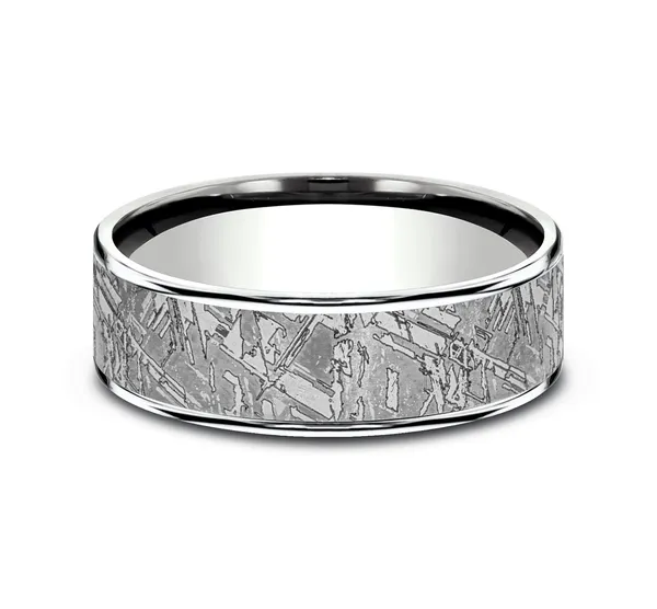 Interstellar Edge Wedding Ring 6.5mm