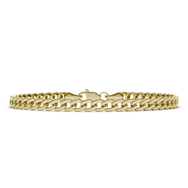 Semi-Solid Miami Cuban Link 8.5 in. Chain Bracelet