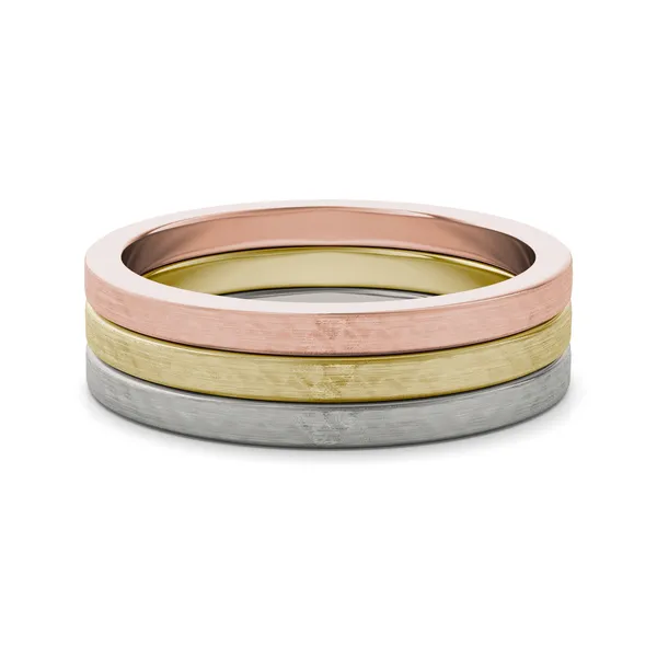 Trilogy Hammered Finish Ring