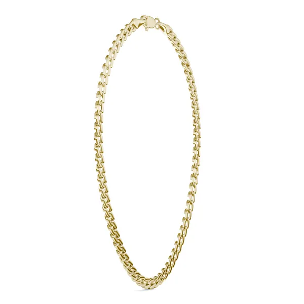 Semi-Solid Cuban Link 18 in. Chain Necklace