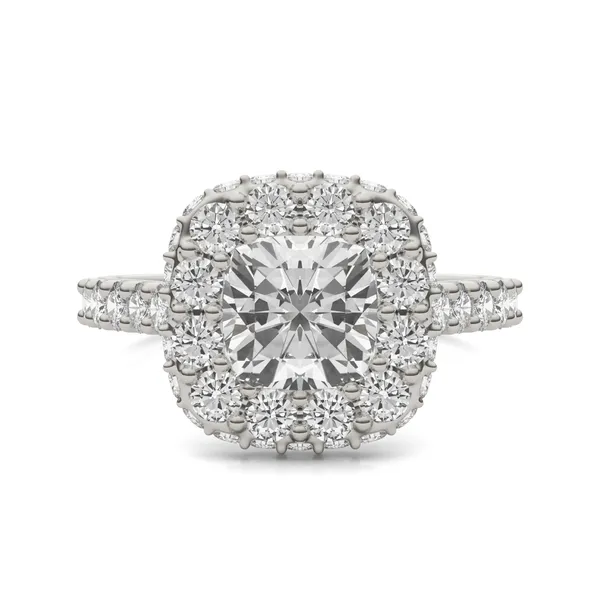 Cushion Harmony Halo Engagement Ring
