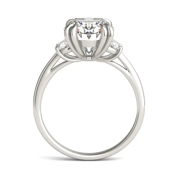 Oval Solstice Three-Stone Engagement Ring