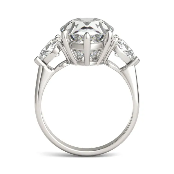 Pear Solstice Three-Stone Exotic Engagement Ring