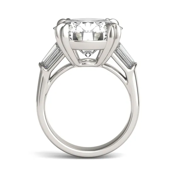 Round Hearts & Arrows Bold Isolde Exotic Engagement Ring