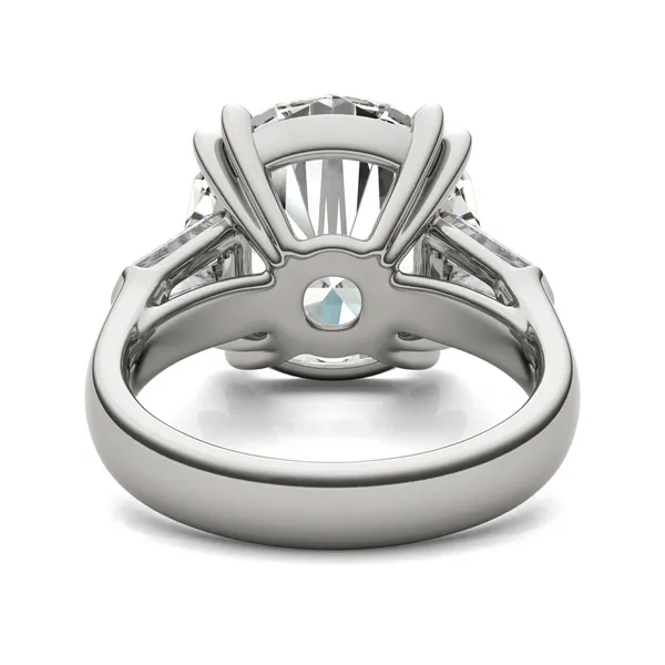 Round Hearts & Arrows Bold Isolde Exotic Engagement Ring