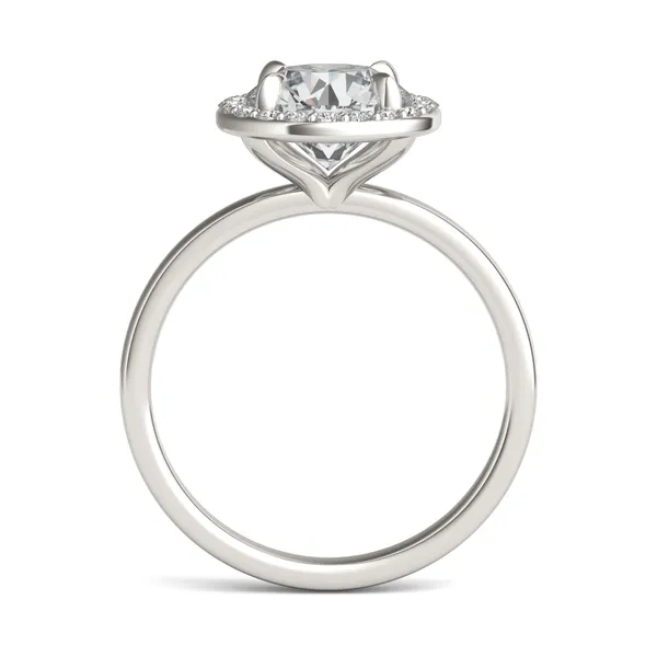 Round Custom Halo Classic Engagement Ring Setting