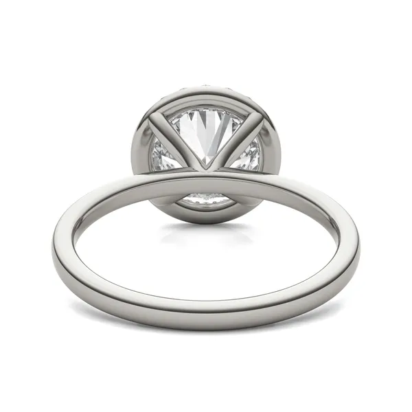 Round Custom Halo Classic Engagement Ring Setting